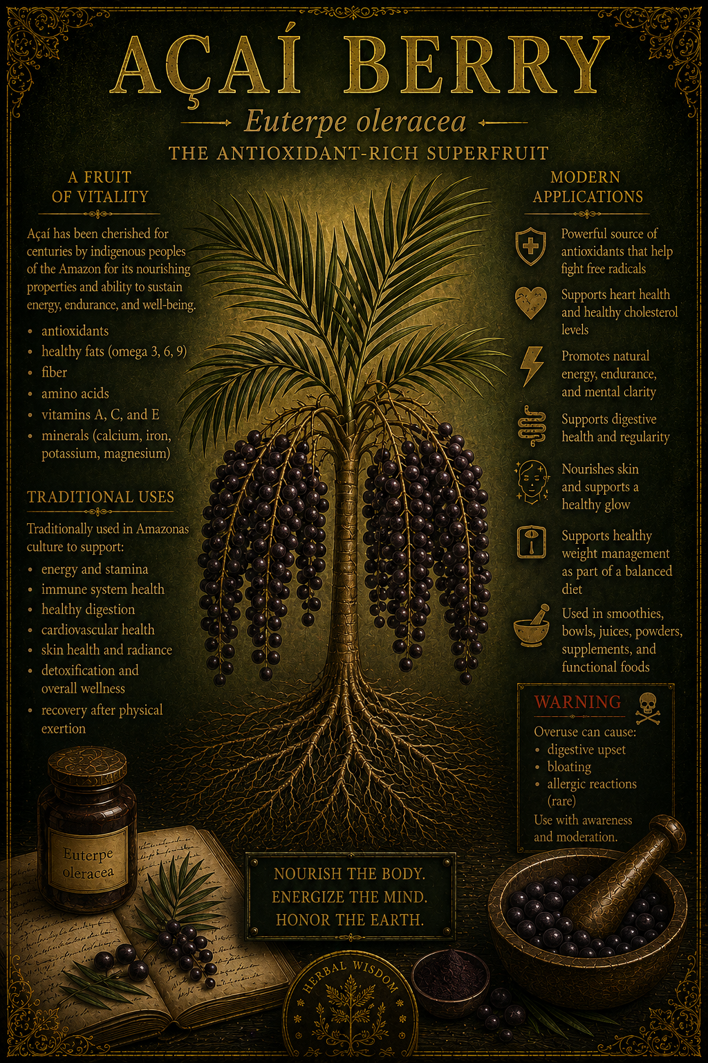 Acai berry medicinal herb